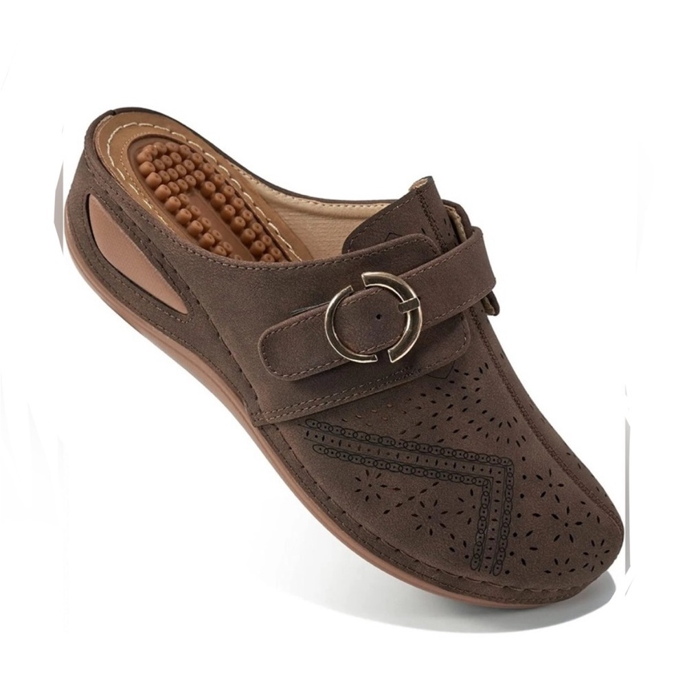 Alicegana Flats Slip On Mule Shoe Backless Loafers Slides Size 41 fits 8.5US NEW